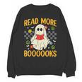 Ghost Reading Books Teacher Student Halloween Read More Book Unisex Sweatshirt Ghost Reading Books Teacher Student Halloween Read More Book Unisex Sweatshirt