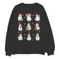 Ghosts Wearing Santa Hats Reading Books Christmas Book Lover Unisex Sweatshirt Ghosts Wearing Santa Hats Reading Books Christmas Book Lover Unisex Sweatshirt