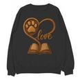 Girl Who Loves Dogs & Books Heart Dog Lover Reader Reeding Unisex Sweatshirt Girl Who Loves Dogs & Books Heart Dog Lover Reader Reeding Unisex Sweatshirt