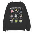 God Says I Am Cat Book Lover Christian Cute Jesus Girls Kids Unisex Sweatshirt God Says I Am Cat Book Lover Christian Cute Jesus Girls Kids Unisex Sweatshirt