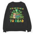 Goods Luck Read Librarian Book Patrick Days Shamrock Clover Unisex Sweatshirt