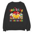 Groovy 100 Days In The Books Reading 100th Day Of School Unisex Sweatshirt