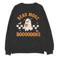 Groovy Halloween Teacher Spooky Read More Book Women Girl Unisex Sweatshirt