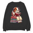 Guinea Pig Reading Books Matching Bookworm Readers Librarian Unisex Sweatshirt