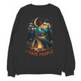 I Hate People Id Rather Be Camping Sarcastic Introvert Unisex Sweatshirt