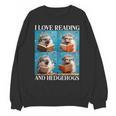 Hedgehog Love Reading And Hedgehogs Child Book Lover Unisex Sweatshirt Hedgehog Love Reading And Hedgehogs Child Book Lover Unisex Sweatshirt