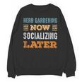 Herb Gardening Now Minimal Socializing Introvert Vintage Unisex Sweatshirt