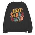 Hot Girls Read Aesthetic Book Lover Reading Unisex Sweatshirt