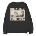 Hot Pin Up Girl Comic Book Vintage Reading Is Sexy Unisex Sweatshirt Hot Pin Up Girl Comic Book Vintage Reading Is Sexy Unisex Sweatshirt