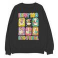 HUGvyn Happy 100 Days Of School Teacher Goose Preppy Books Unisex Sweatshirt
