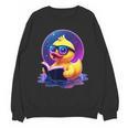 Humor Rubber Duck Reading Book Unisex Sweatshirt