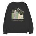 I'm Booked Tonight Cozy Floral Book Lover Graphic Unisex Sweatshirt I'm Booked Tonight Cozy Floral Book Lover Graphic Unisex Sweatshirt