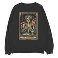 The Introvert Skeleton Tarot Card Coffee Book Lover Unisex Sweatshirt