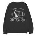 Introverted Willing To Discuss Cats And Books Unisex Sweatshirt