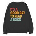 It's A Good Day To Read A Book Retro Vintage Teacher Unisex Sweatshirt