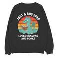 Just A Boy Who Loves Dragons And Books Kids Toddler Baby 5T Unisex Sweatshirt Just A Boy Who Loves Dragons And Books Kids Toddler Baby 5T Unisex Sweatshirt