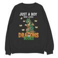 Just a Boy Who Loves Dragons And Books Reading Dragon Unisex Sweatshirt Just a Boy Who Loves Dragons And Books Reading Dragon Unisex Sweatshirt