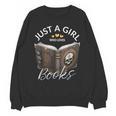 Just A Girl Who Loves Books Witchcraft Spell Book Halloween Unisex Sweatshirt