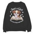 Just a Girl Who Loves Dogs And Books Cute Dog Unisex Sweatshirt Just a Girl Who Loves Dogs And Books Cute Dog Unisex Sweatshirt