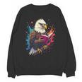 Kawaii Eagle Reads Book Reading Library Book Bookworm Unisex Sweatshirt
