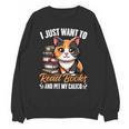 Kawaii Feline Book Reading Read Books Pet My Calico Cat Men Women Unisex Sweatshirt Kawaii Feline Book Reading Read Books Pet My Calico Cat Men Women Unisex Sweatshirt