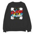 Kids Ka-Pow 2 Years Old Kids 2nd Birthday Comic Book Super Hero Unisex Sweatshirt