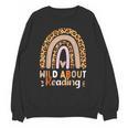 Leopard Teacher Wild About Reading Books Reader Librarian Unisex Sweatshirt Leopard Teacher Wild About Reading Books Reader Librarian Unisex Sweatshirt