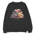 Let The Adventures Begin Book Lovers Magical Whimsical Art Unisex Sweatshirt Let The Adventures Begin Book Lovers Magical Whimsical Art Unisex Sweatshirt