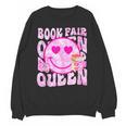 Library Book Fair Queen Vibe Groovy Tie Dye School Reading Unisex Sweatshirt