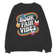 Library Book Fair Vibe Groovy Retro School Reading Nostalgic Unisex Sweatshirt Library Book Fair Vibe Groovy Retro School Reading Nostalgic Unisex Sweatshirt