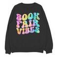 Library Book Fair Vibe Tie Dye School Reading Nostalgic Unisex Sweatshirt
