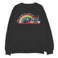 Take A Look A Book Vintage Reading Librarian Rainbow Unisex Sweatshirt