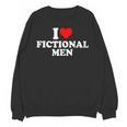I Love Heart Fictional Men Simple Cute Books Reading Unisex Sweatshirt