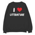 I Love Literature Heart Books Writing Reading Read Write Unisex Sweatshirt I Love Literature Heart Books Writing Reading Read Write Unisex Sweatshirt