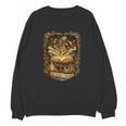 The Magic Of Books Vintage Style Reading Lover Cat & Tea Unisex Sweatshirt
