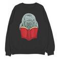 Manatee Reading Books Sea Animal Manatee Unisex Sweatshirt