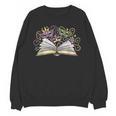 Mardi Gras Book Librarian Author Purple Beads Unisex Sweatshirt Mardi Gras Book Librarian Author Purple Beads Unisex Sweatshirt