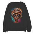 Melanin Girl Afro Book Lover Librarian Teacher Student Unisex Sweatshirt