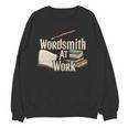 Wordsmith At Work Vintage Writer & Author Pen Book Lover Unisex Sweatshirt Wordsmith At Work Vintage Writer & Author Pen Book Lover Unisex Sweatshirt