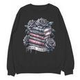 Morally Grey Book Club Floral Book Lover Graphic Unisex Sweatshirt
