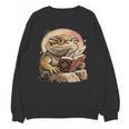 Nerdy Bearded Dragon Glasses Book Reading Unisex Sweatshirt Nerdy Bearded Dragon Glasses Book Reading Unisex Sweatshirt
