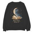 Night Owl Book Club Crescent Moon Late Night Reading Unisex Sweatshirt