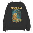 Night Owl Cozy Reading Tea Coffee Lover Bookworm Cute Unisex Sweatshirt