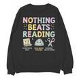 Nothing Beats Reading Book Librarian Across America Kids Unisex Sweatshirt