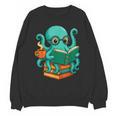 Octopus Reading Book Reading Bookworm Reader Unisex Sweatshirt