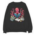 Octopus Reading Book Coffee Lover Bookaholic Bookworm Reader Unisex Sweatshirt Octopus Reading Book Coffee Lover Bookaholic Bookworm Reader Unisex Sweatshirt