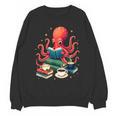Octopus Reading Books Tea Coffee Unisex Sweatshirt Octopus Reading Books Tea Coffee Unisex Sweatshirt