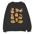 Orange Cats Reading Books Cat Lover Unisex Sweatshirt