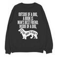 Outside Of A Dog A Book Is Man's Best Friend Apparel Unisex Sweatshirt Outside Of A Dog A Book Is Man's Best Friend Apparel Unisex Sweatshirt