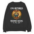 Owl I'm Retired Reading Books Is My Job Unisex Sweatshirt